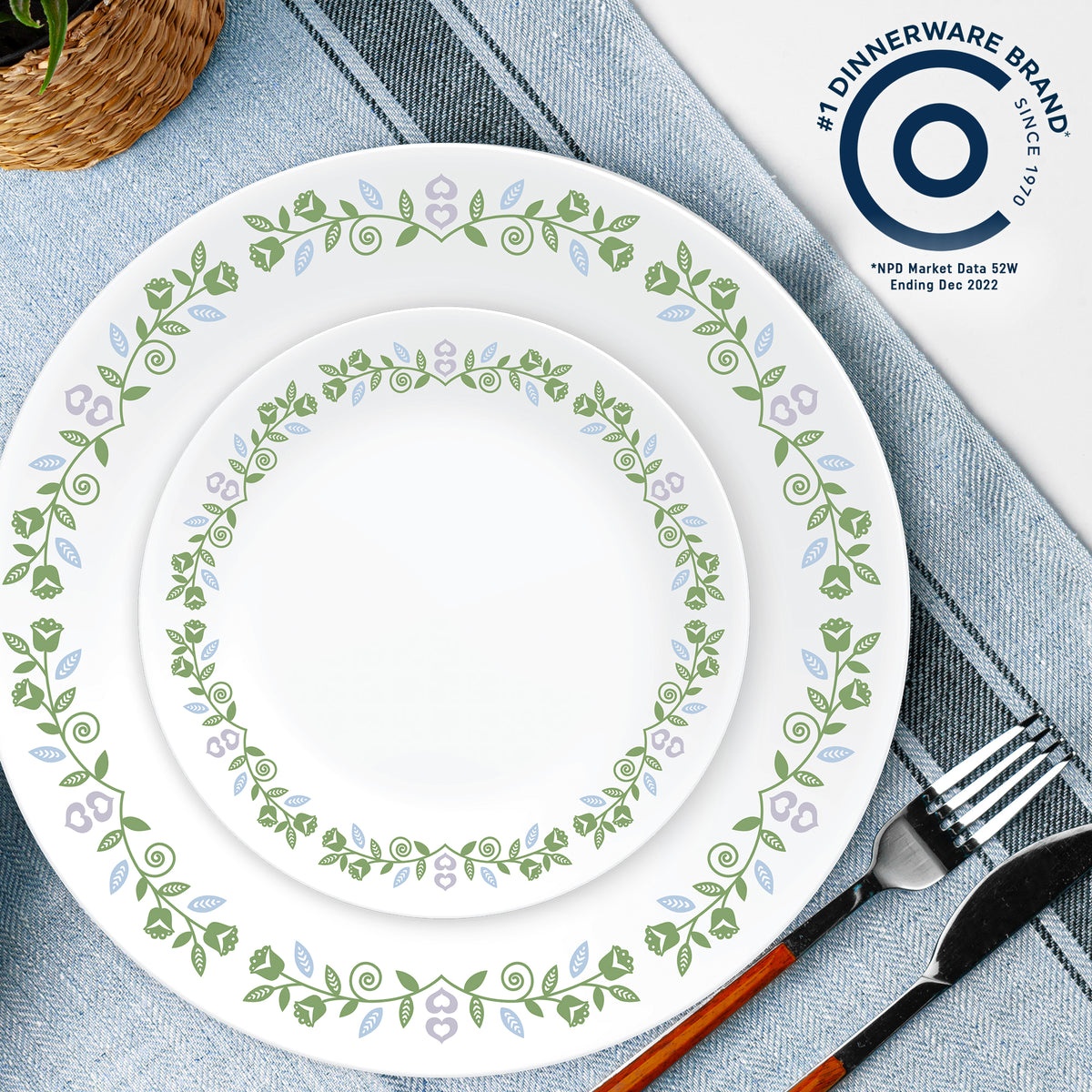 Corelle® Bryndle 12-Piece Glass Dinnerware Set, Service for 4 - Image 3